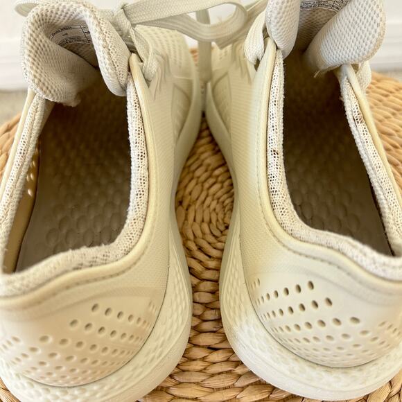 Crocs LiteRide Pacer Women's Size 9 Casual Comfort Sneaker Shoes Stucco Color - Picture 10 of 13